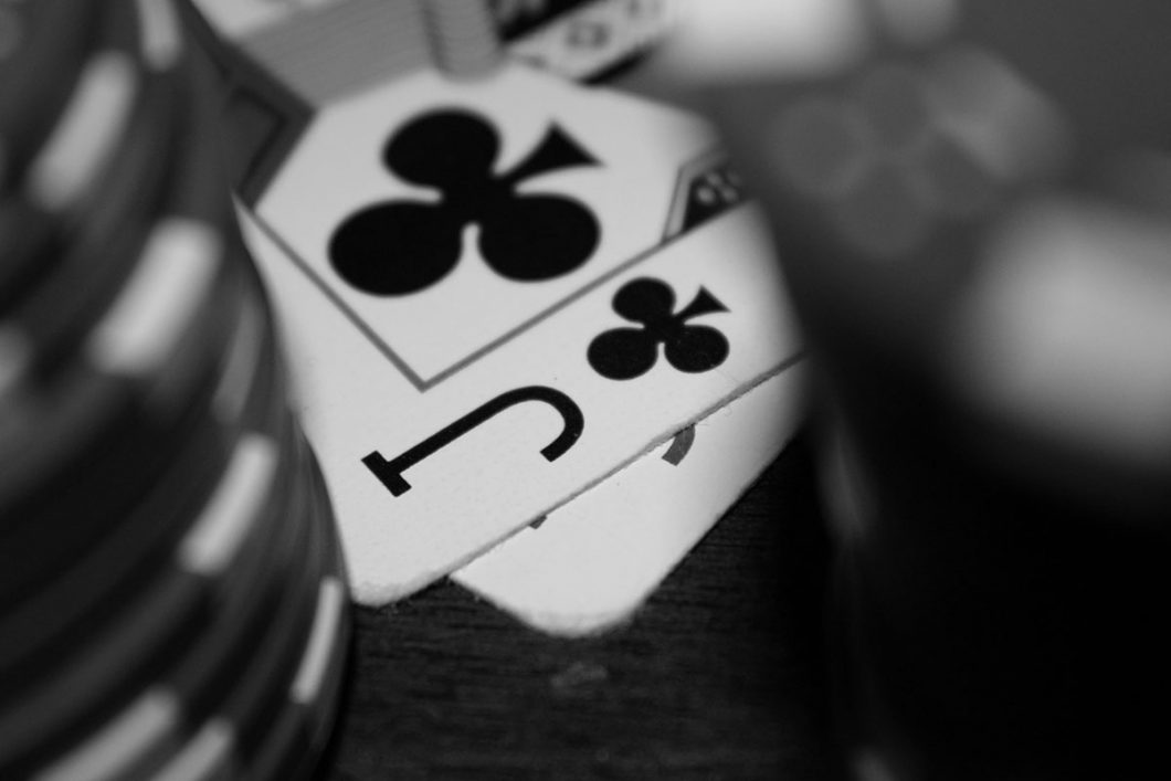 Jack of clubs playing card
